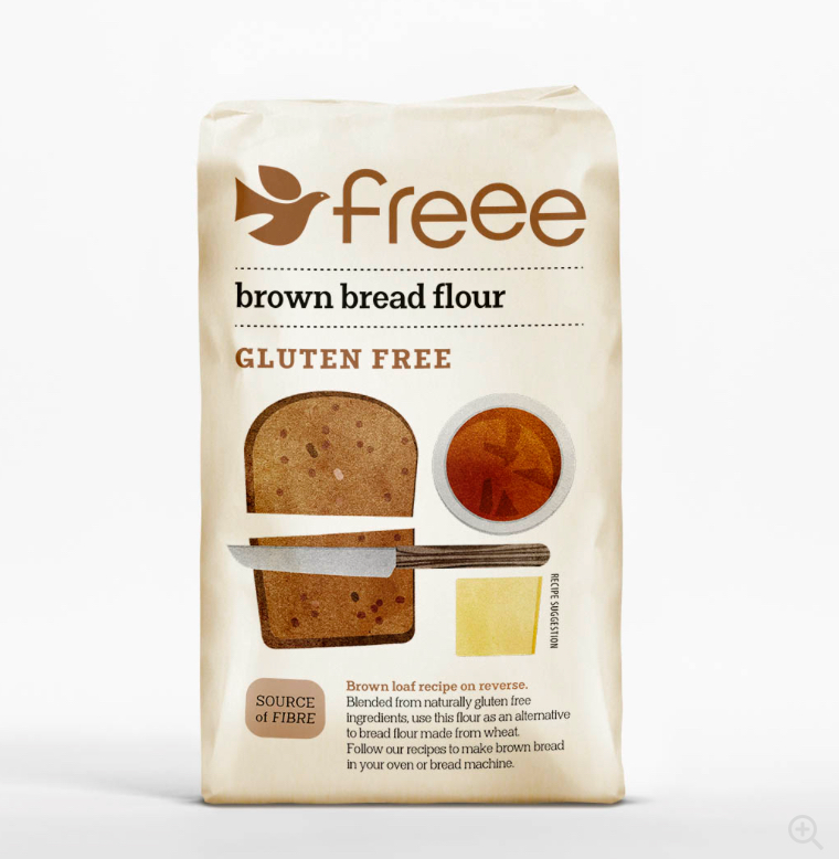 Gluten-free Brown Bread Flour 1kg – GRAIN