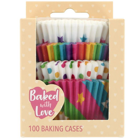 Rainbow Baking Cases
