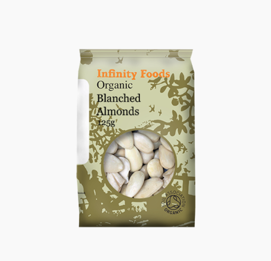 Organic Blanched Almonds 125g