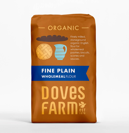 Organic Fine Plain Wholemeal Flour 1kg